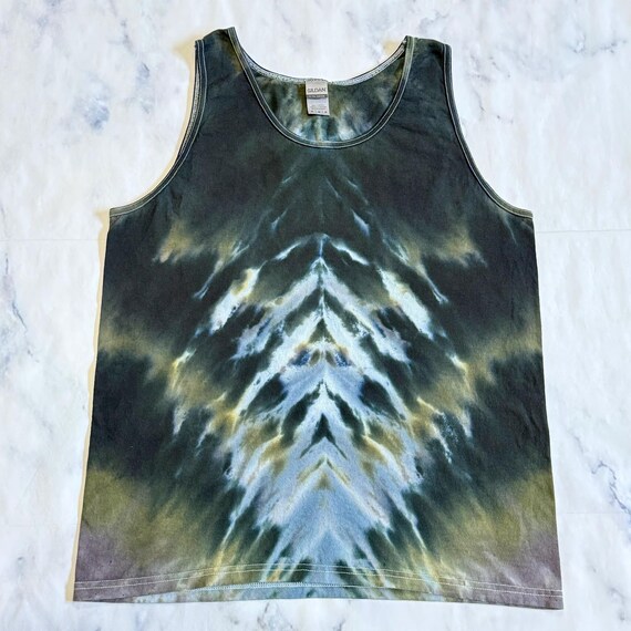 Tie Dye Tank Top Men’s Shirt Ice Dye Incline S-3X Camo