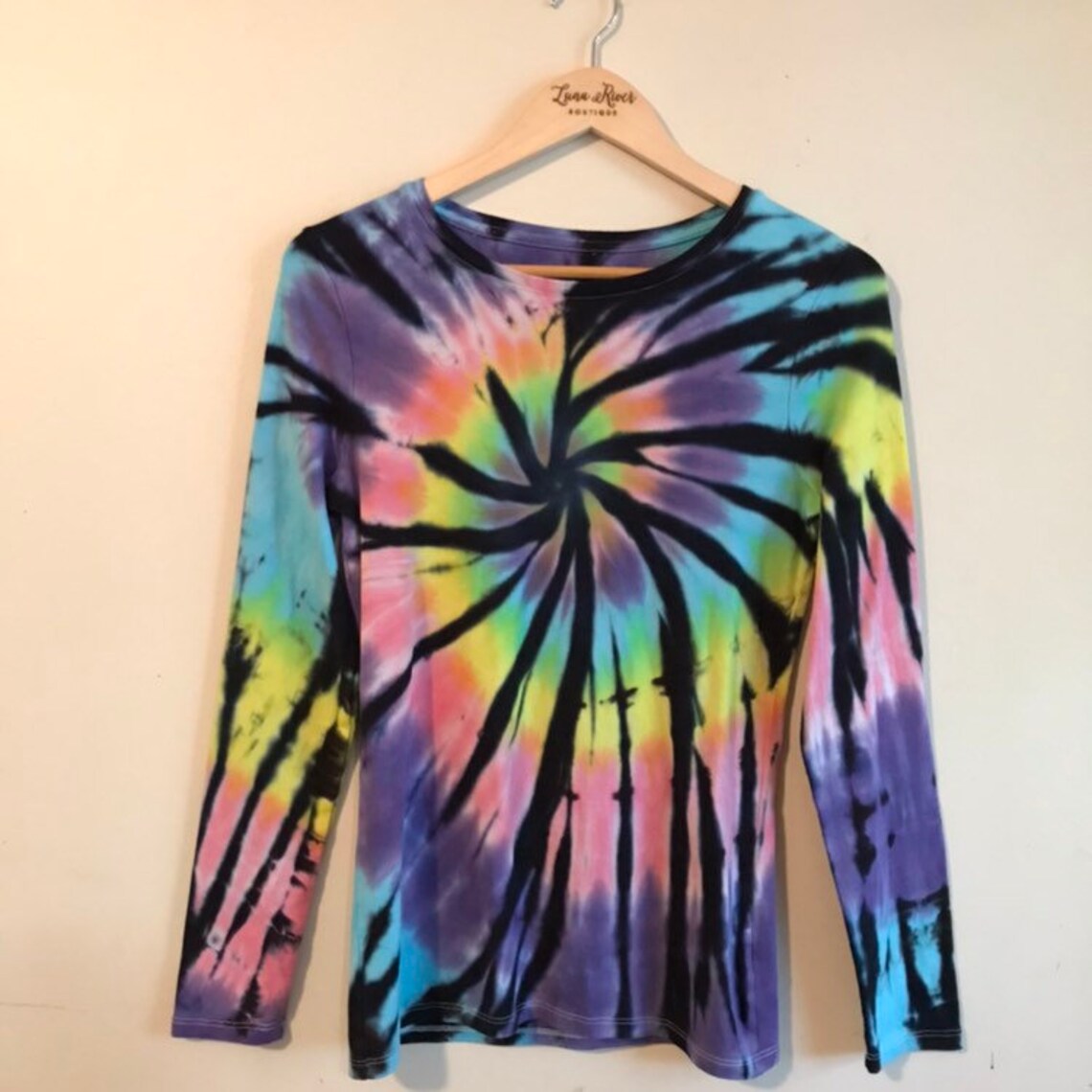 pastel tie dye long sleeve shirt