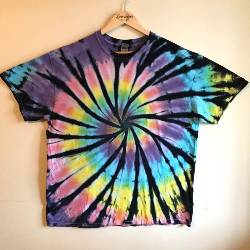 pastel rainbow tie dye shirt