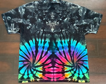 Tie Dye Shirt • Rainbow Black • Men's Women's Unisex S-6X