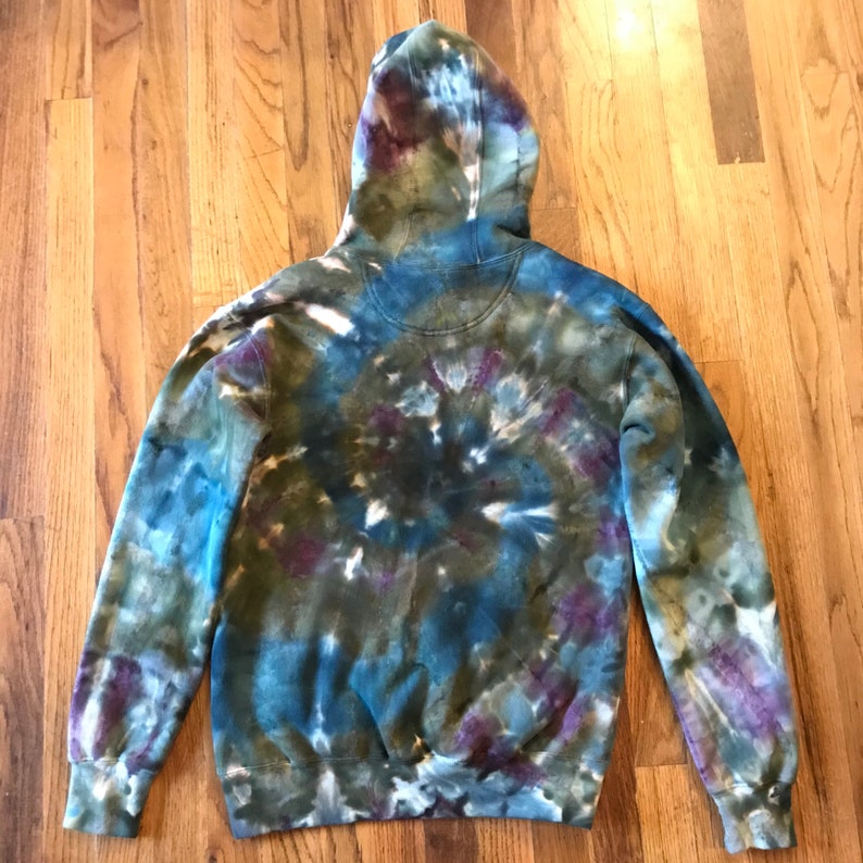 Tie Dye Hoodie Earth Tones Sweatshirt Ice Dyed Boho Hippie | Etsy