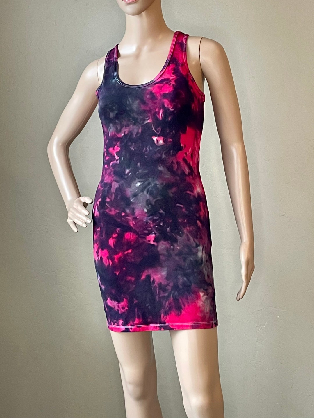 pink tie dye dress bodycon Pink Tie Dye Maxi Dress