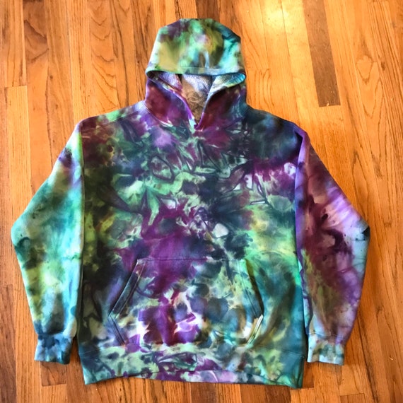 purple blue hoodie