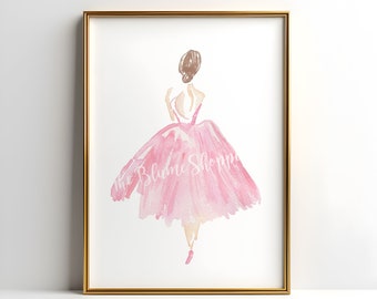 Ballerina print | ballerina painting | ballerina picture | watercolor | wall art