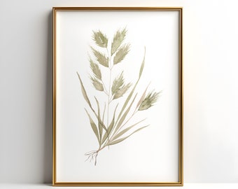 neutral wall art, printable wall art, Prairie Grass, Watercolour Painting, Watercolor Print, Floral Painting, Home Decor, Gifts For Her,