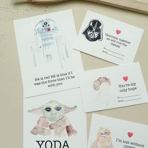 STAR WARS Valentine cards DIGITAL download , Printable, Instant image 4