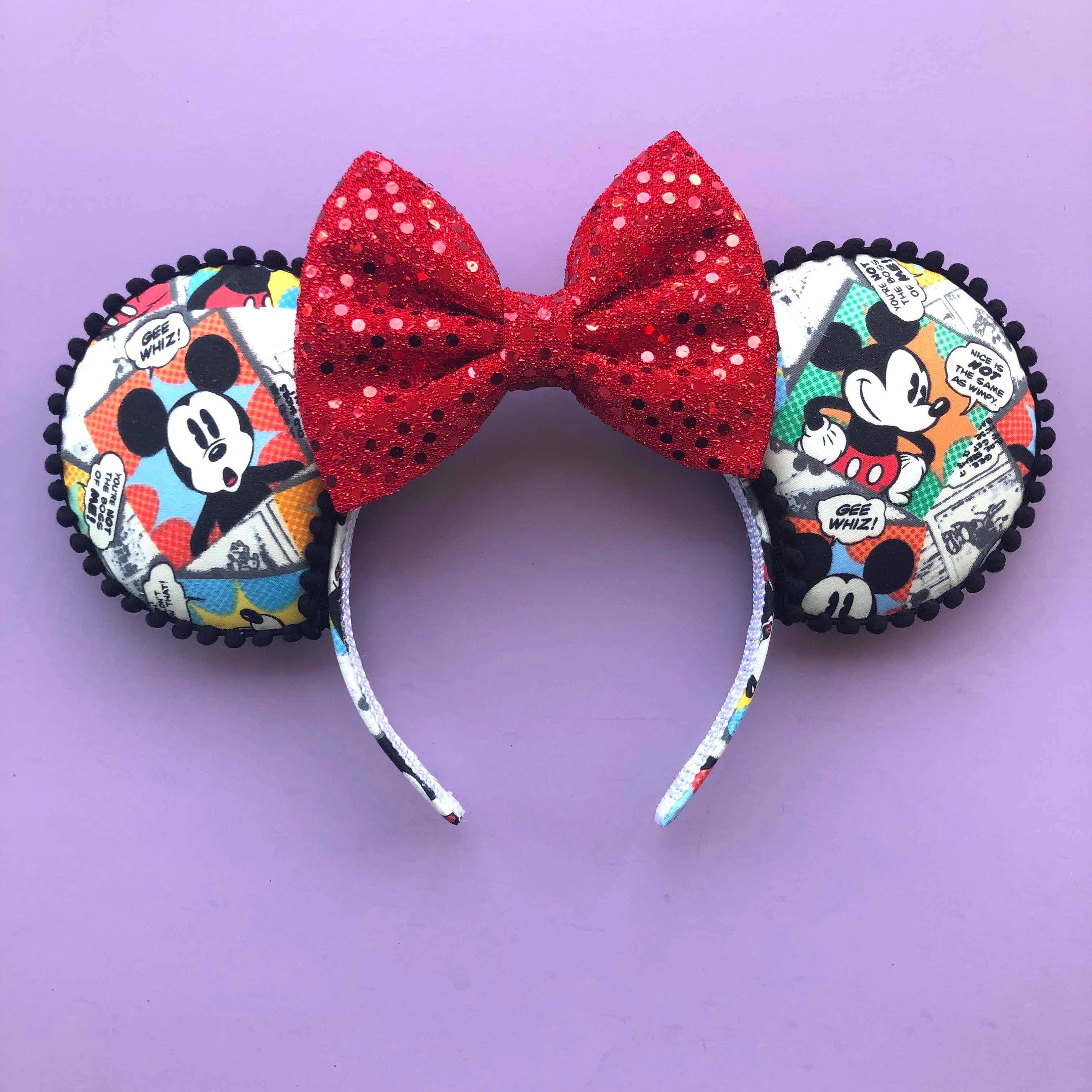 Disney Parks Exclusive 2018 Christmas Holiday Minnie Ears Pom Pom