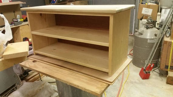 Solid Pine And Poplar Wood Shoe Bench Etsy