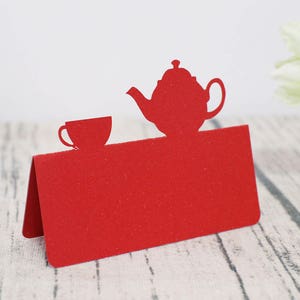 Theekransje plaatskaarten/feestje plaatskaart/afternoon tea-sitting kaarten/tafel naamkaartjes/tuinfeestdecor
