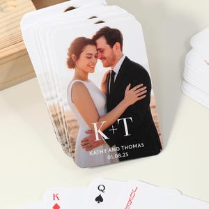 Custom Wedding Guest Book Alternative, Couple&#39;s  Photos Playing Cards, Guest Cards Deck, Personalized Party Favors, Wedding Favors