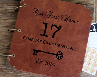 Personalized New Home Photo Album /Custom housewarming gift /Guestbook /party decor/our first home