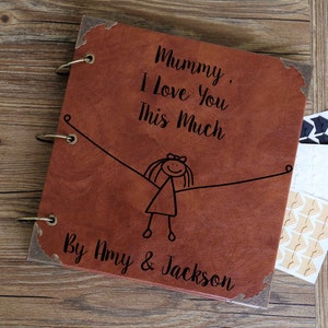 12x12 inches Personalized I love you this much  Photo Album/ mothers day gift, Mother&#39;s Day scrapbook