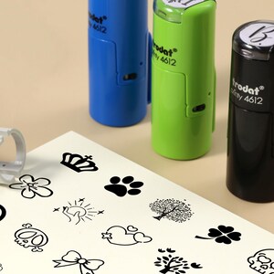 Carimbo personalizado para mini cartão fidelidade, carimbo de tinta personalizado, carimbo de fidelidade com monograma, carimbo de logotipo personalizado, carimbo de fidelidade para mini café