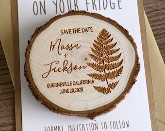 Custom Wedding Wood Save the date Magnets,rustic wedding favors, Rustic wedding Magnets,Rustic Wooden Slice, Gifts for guests