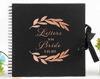 Letters to the Bride Scrapbook/ Bride to be Gift/ Bachelorette Scrapbook/ Wedding scrapbook album/Bridal Shower Scrapbook/ Ribbon Scrapbook
