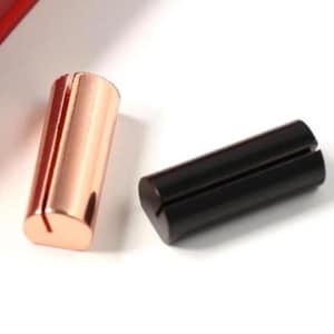 Mini portatarjetas de acero inoxidable y latón de 3 cm, ideal para bodas, fiestas, recuerdos, nombres y decoración.