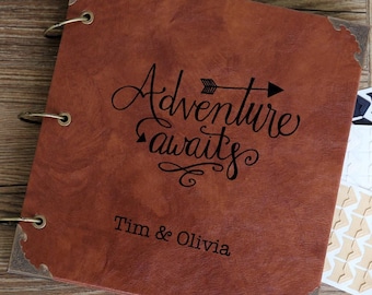 12 x12 Adventure Awaits Guest Book/our adventure Photo Album /personalized Wedding Guest Book/weddinng photo album