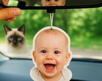 Personalized Picture Air Freshener, Custom Face Freshener, Pet Car Accessories, Photo Freshener, Gifts for him, Gifts for pet lover