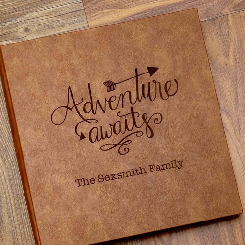 Personalized Leather Photo Album with sleeves/ offers for 550-880 4x6