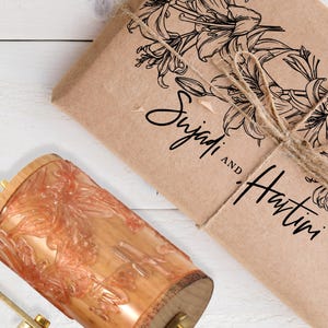 Sello de embalaje personalizado, sello de goma rodante, sello de logotipo personalizado, sello de rodillo manual, sello de invitación, sello para tela y cartón.
