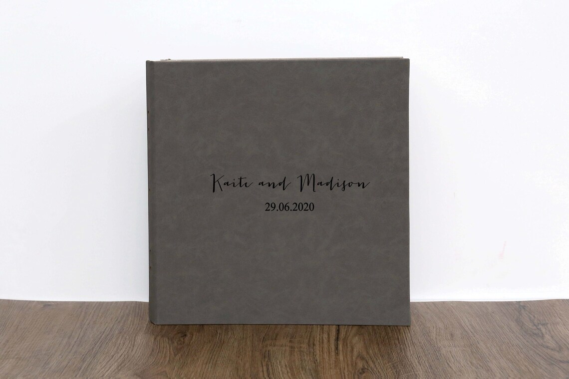 Personalized Linen Photo Album with sleeves /for 550880 Etsy