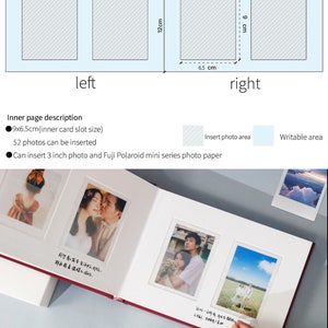 12 Colors 3 inch Instax Album, Memory Album, Writable Photo Album, Cloth Photo album, Instax Mini Films Album, Birthday Gift, Wedding Gift image 7