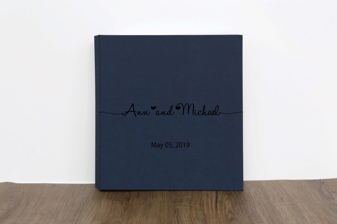 Personalized Linen Photo Album with sleeves /for 550880 Etsy