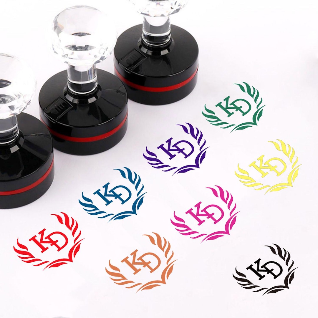 Custom Inking Custom Self-inking in Different Color, Personalized Ink Stamp, Crystal ...
