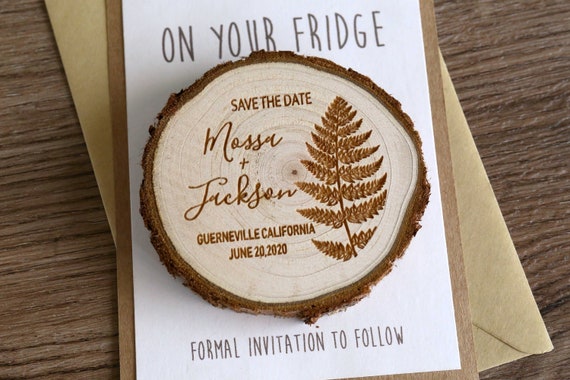 Custom Wedding Wood Save the date Magnets,rustic wedding favors, Rustic wedding Magnets,Rustic Wooden Slice, Gifts for guests