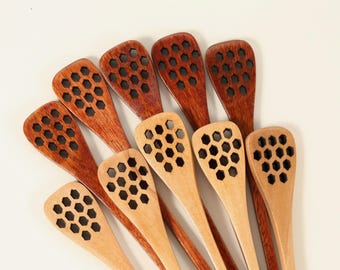 Personalized Handmade Wooden Honey Dipper ,Custom Engraved Honey Stick Spoon ,Wedding Favors, Birthday Gifts ,Party Favors, Honey dipper