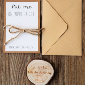 Wooden Save-the-Date Magnets/ Wedding Save the date/ Rustic Save the date/Wooden Magnets/Rustic Wedding Magnet image 8