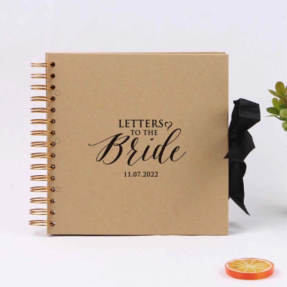 Letters to the bride book!  Bride scrapbook, Bride book, Letters