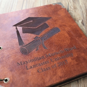 Album fotografico di laurea 12x12 pollici / Libro universitario / Regalo per laureati / Album di ritagli
