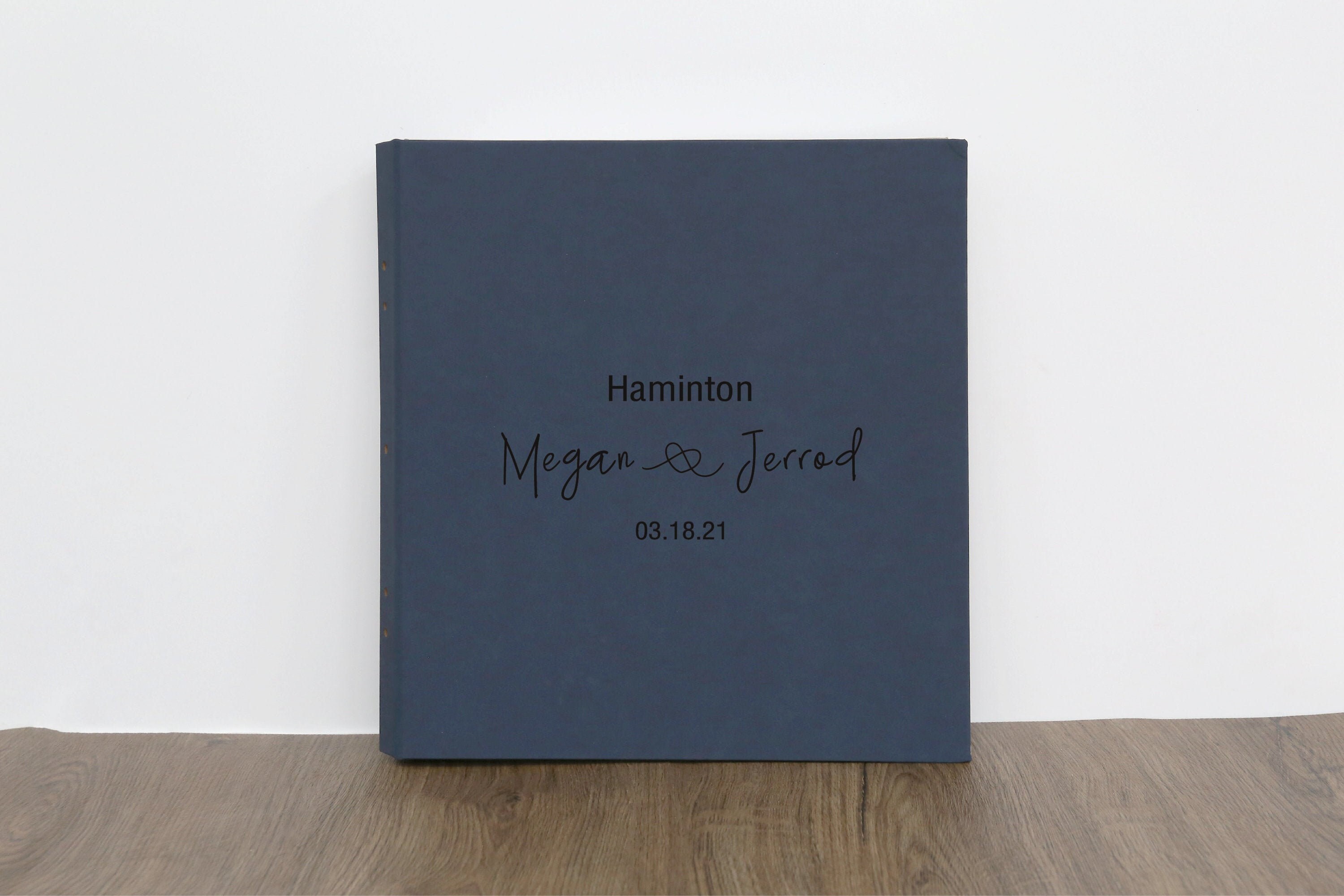 Personalized Blue Photo Album with sleeves /for 550880 Etsy