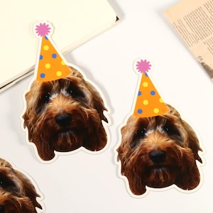Custom Dog Face Banner, Personalized Dog Birthday Party banner, Pet photo Banner ,Party Decoration, Gifts for Pet Lover, Cat Birthday Banner image 10