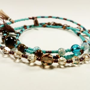 Multi tours Turquoise et bronze
