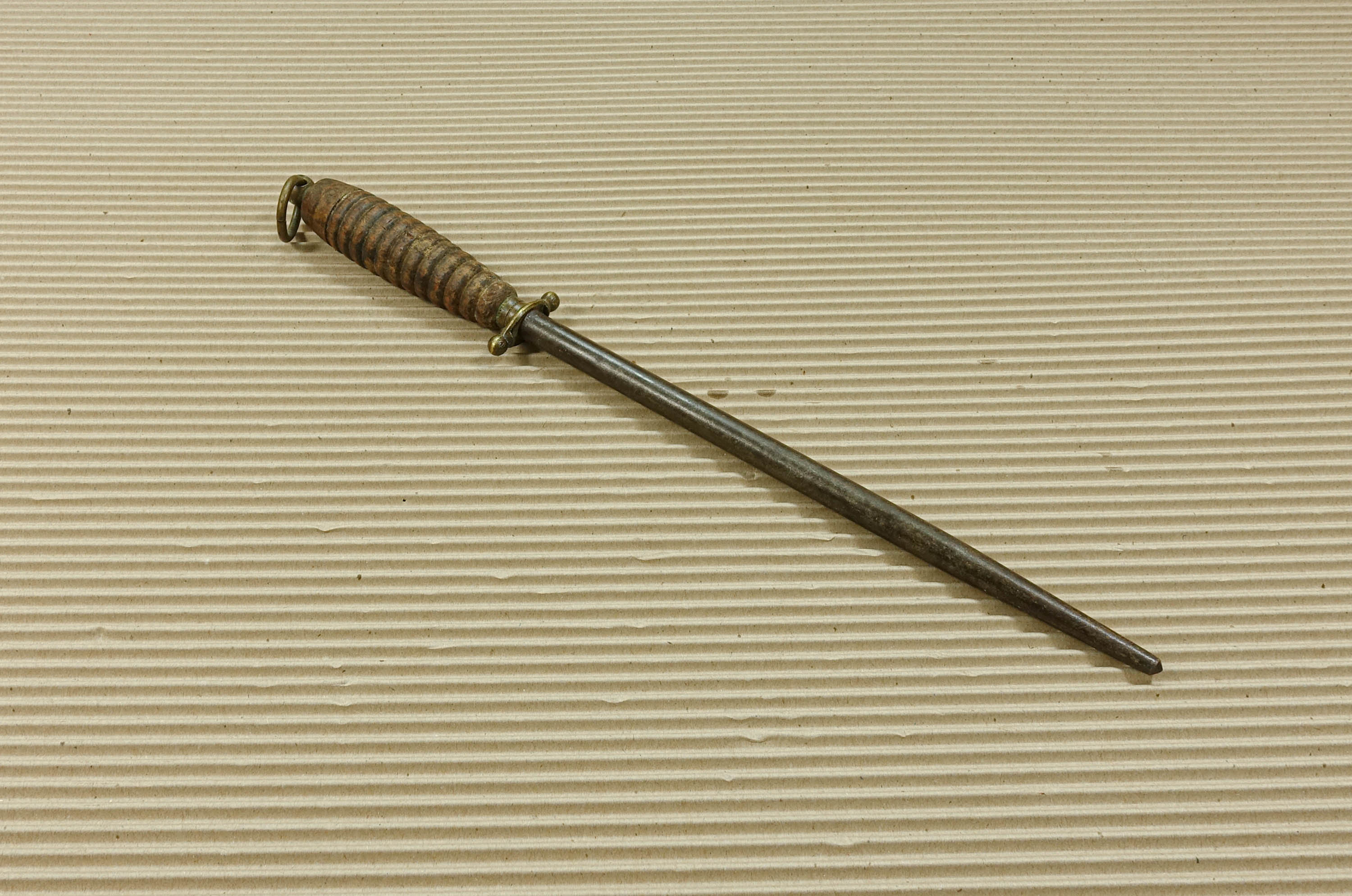FUSIL DE BOUCHER maconnique aiguiseur couteau ancien antique butcher