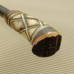 Vintage Ash Wood Walking Cane with Oak Handle