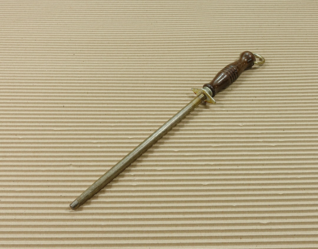 Vintage Sharpening Steel With Stag Handle: Knife Sharpener - Etsy