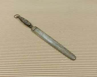 Antique Vintage sharpening steel Will Sharpen Stainless Knife Sharpener with Stag Handle./ dinner knifes / vintage cutlery F.DICK