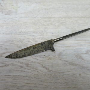 Vintage Knife Fixed Blank Blade Hunting Knife Bowie Knife Black Hawk Germany