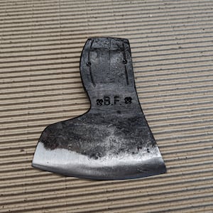1,8 Lbs Forged Handmade Viking Style Steel Bearded Blank Axe Head Throwing Hatchet / Camping / Hiking / Bushcraft / Hunting /