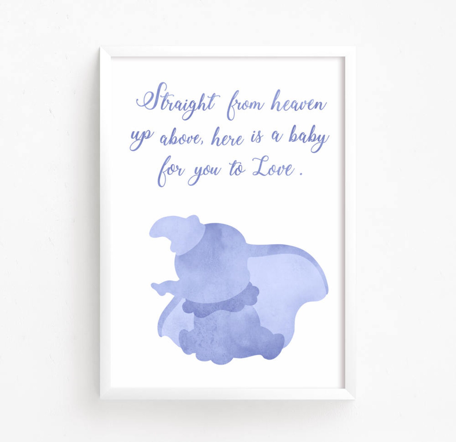 sale 50 off dumbo watercolor printable disney quote nursery etsy