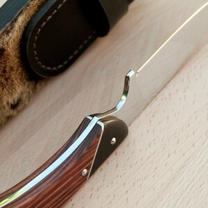 Handmade knife with goatskin sheath image 4
