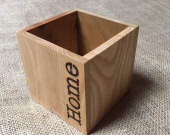 Home - Handmade Desk Tidy  - Made with 5 Local Welsh Hardwoods - Made in Wales - Large Size