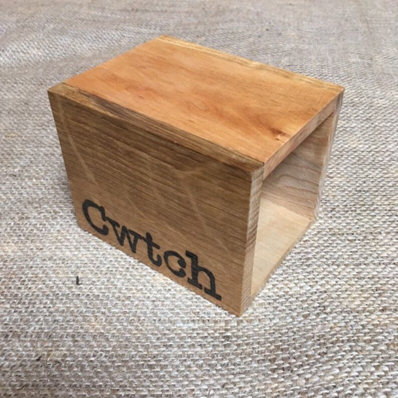 Cwtch Handmade Desk Tidy Made with 5 Local Welsh Hardwoods Made in Wales Small Size image 4
