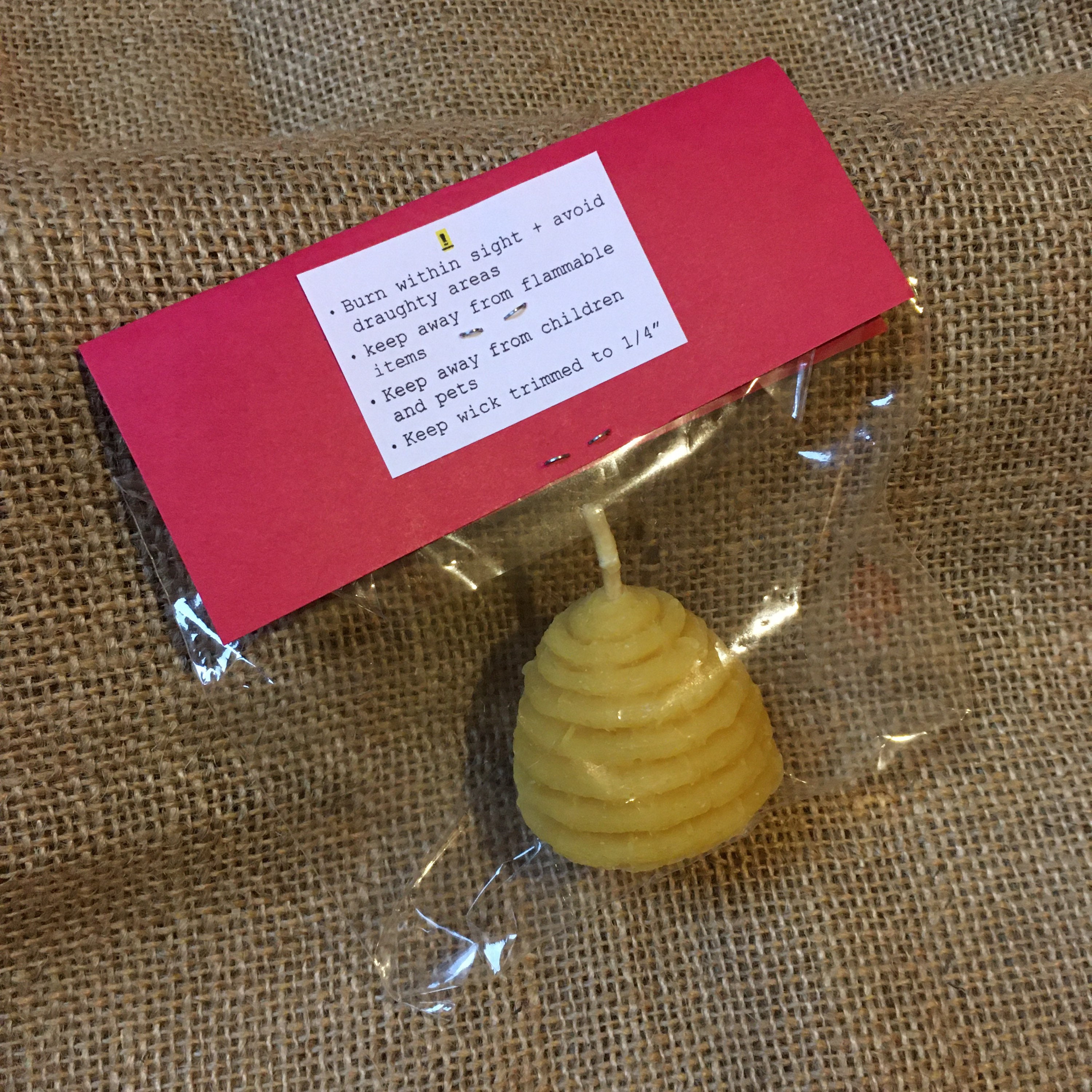 Traditional Beehive Natural Beeswax Candle Beeswax Purified Etsy UK