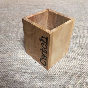 Cwtch Handmade Desk Tidy Made with 5 Local Welsh Hardwoods Made in Wales Small Size image 2