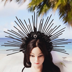 Siren halo crown for women Mermaid cosplay headpiece Seashell sea queen headband