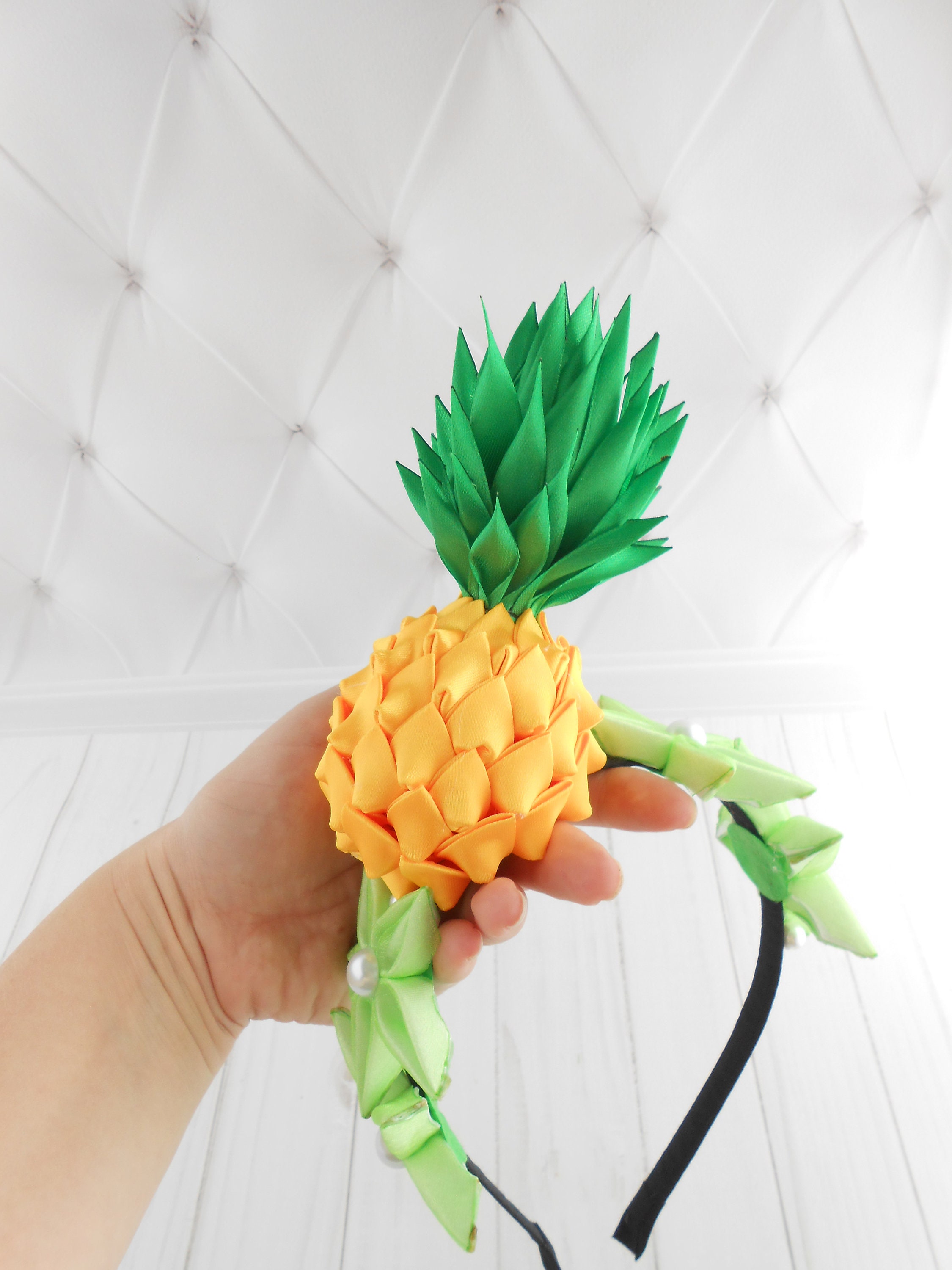 Fruit headdress for womens Pineapple headband Hawaiian Etsy